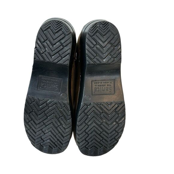 Sanita Brown Leather Mules - Picture 16 of 16